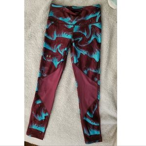 Under Armour leggings with ankle crop and mesh